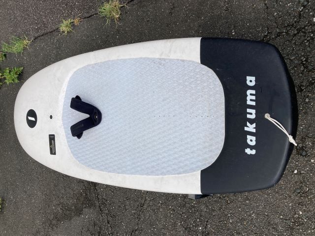  TAKUMAFOIL (USED) Epoxy Bamboo Sandwich WING and SUP 5'8" x 26 1/2" x 5 13/16" 100L WHITE / BLACK